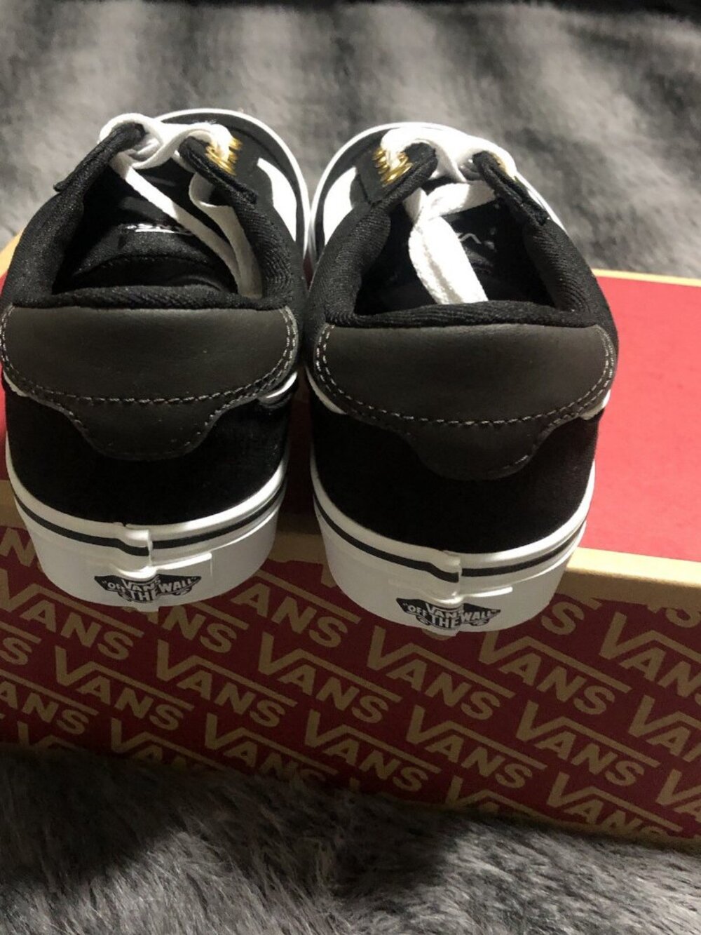 Vans Women's Skate Shoes, Size 8, Brooklyn Ls, Mono Embroidery, VN000D7UBLK - Picture 3 of 7